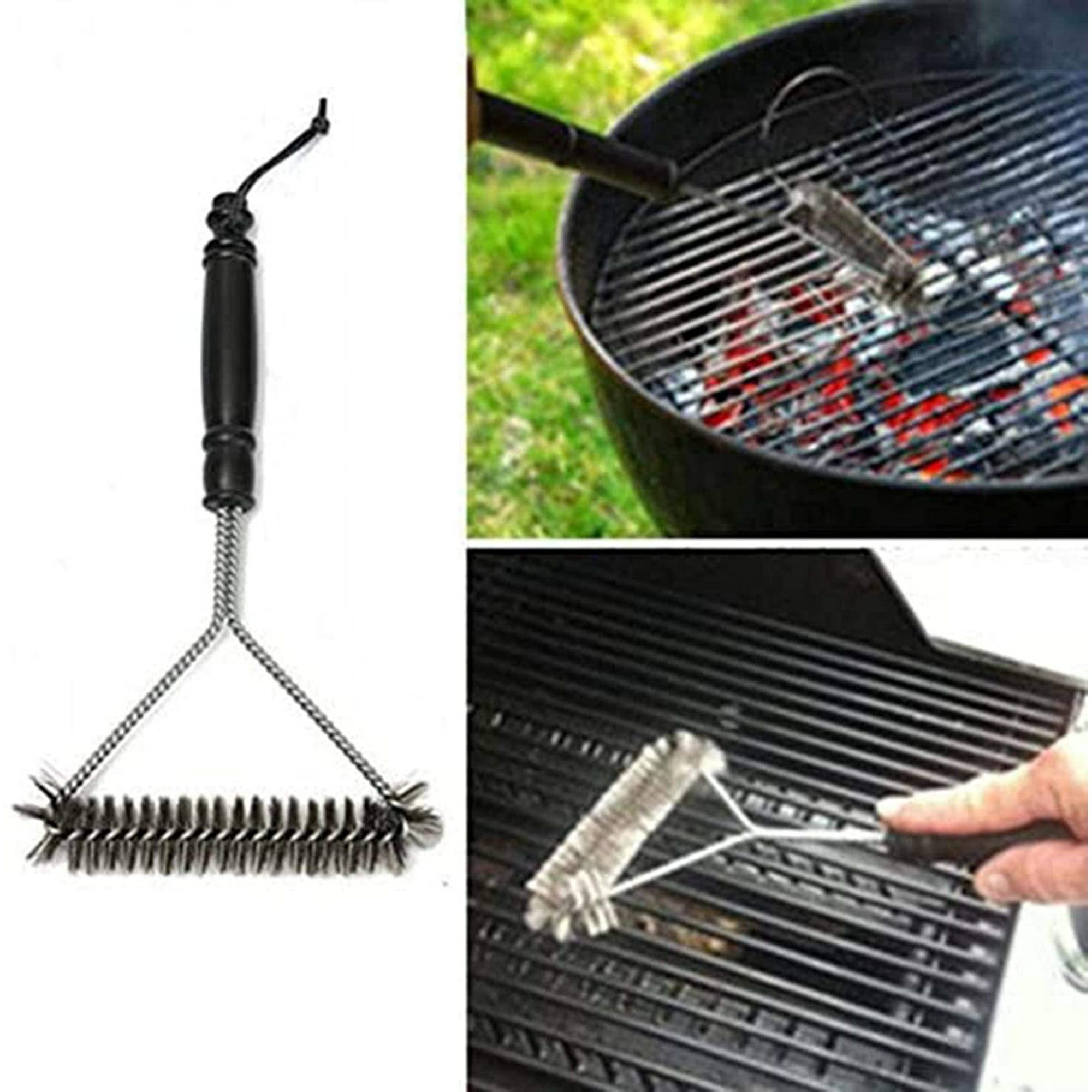 Kitchen Accessories BBQ Grill Barbecue Kit Cleaning Brush Stainless Steel